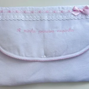 Saco 1ª Roupinha – Bordado Inglês/Piqué