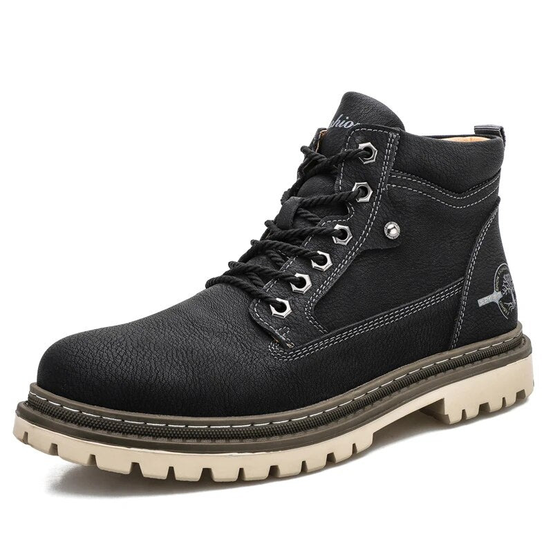 Botas de couro de cano alto para homem: Estilo, conforto e durabilidade combinados